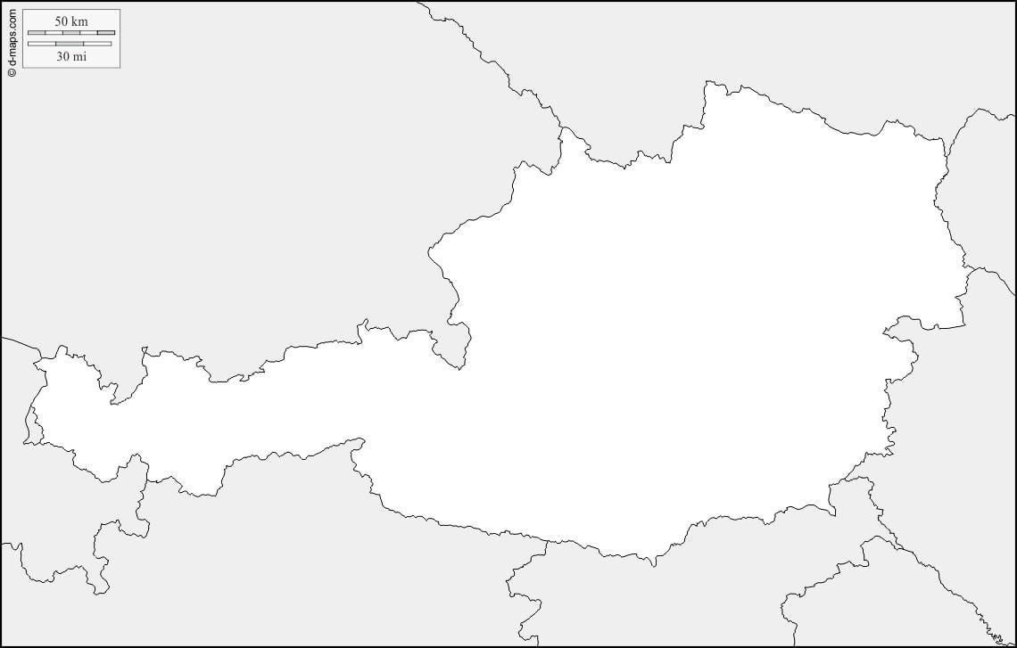 mapa austrije mapu iznijeti