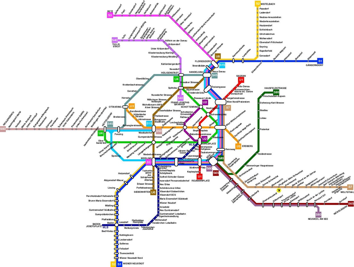 austrije mapa metroa