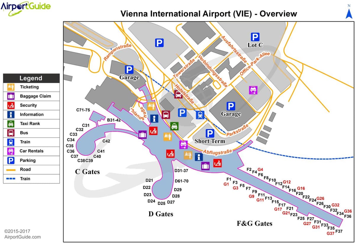 mapa beču austrije aerodrom
