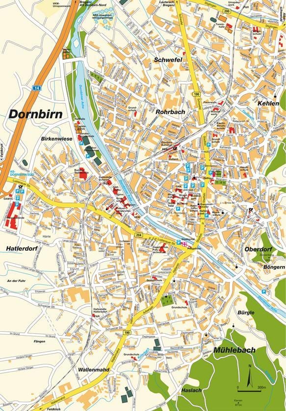 mapa dornbirn austrije