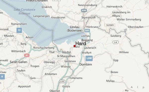 mapa je teško austrije