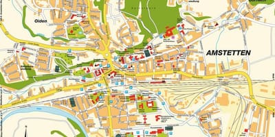 Mapa amstetten austrije
