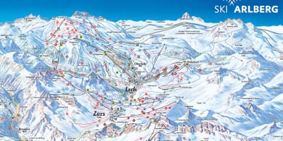 Mapa arlberg austrije