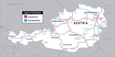 Danak puteve u austriji mapu