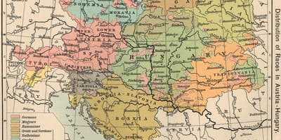 Austrije u mađarskoj mapu 1900