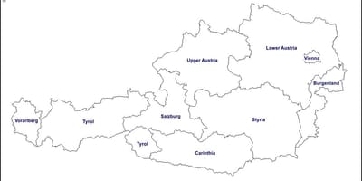 Praznu kartu austrije