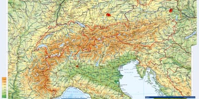 Mapa austrije topografske