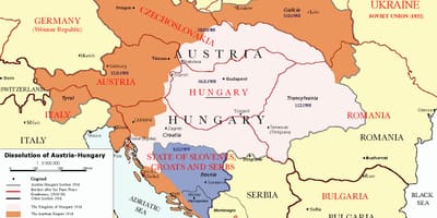 Austrije u mađarskoj mapu 1900