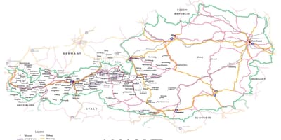 Mapa austrije vignette