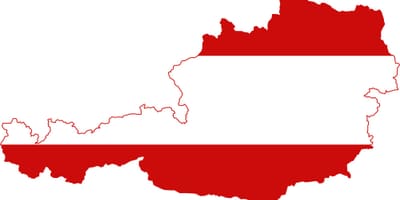 Austrije mapu zastavu