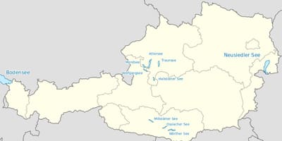 Mapa je austrijski jezera
