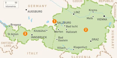 Mapa bregenz austrije
