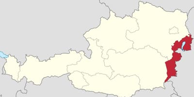 Mapa burgenland austrije