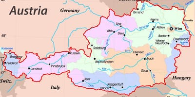 Mapa eisenstadt austrije