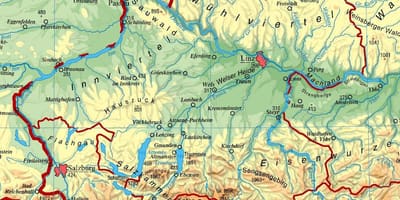 Mapa gornji austrije