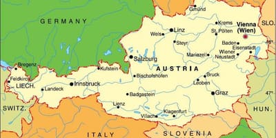 Austrije innsbrucku mapu