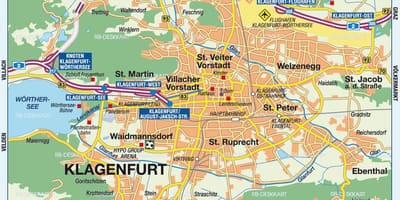 Mapa klagenfurt austrije