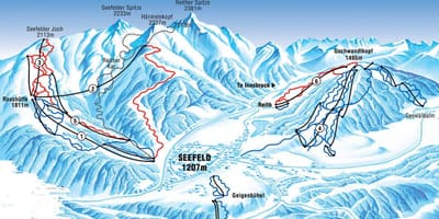 Mapa seefeld austrije