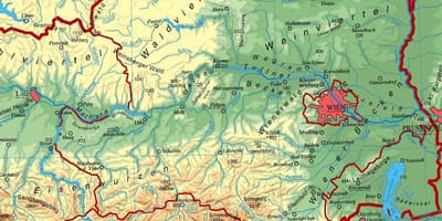 Mapa niže austrije