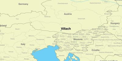 Mapa villach austrije