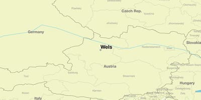 Mapa wels austrije